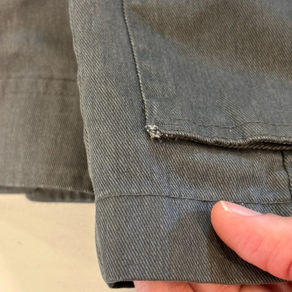 INC International Concepts Men’s Gray Denim Utility Military Jacket 100% Cotton - Picture 8 of 11